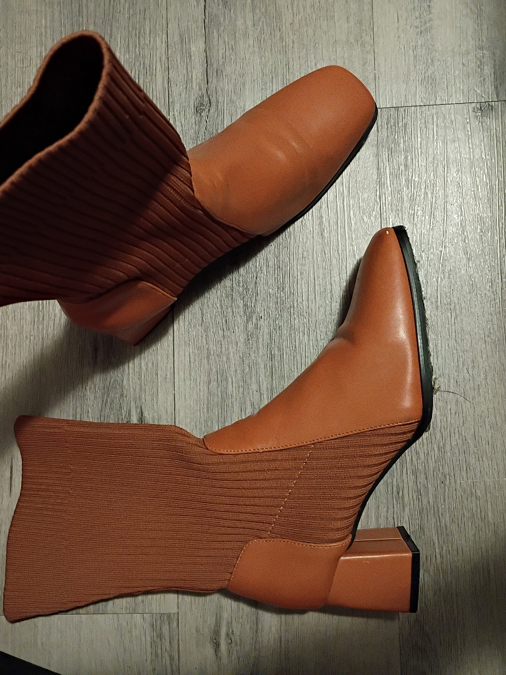 Women's Square-Toe Block Heel Ankle Boots